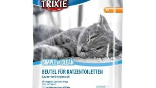 TRIXIE Simple'n'Clean, pungi litiera pisici, 56x71 cm, 10buc