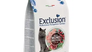EXCLUSION Mediterraneo Monoprotein Sterilised +7, Pui, hrana uscata monoproteica pisici sterilizate senior, 1.5kg