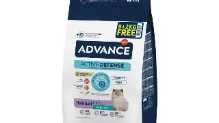 ADVANCE Hairball Sterilised, Curcan, hrana uscata pisici sterilizate, limitarea ghemurilor de blana, 8 + 2kg GRATUIT