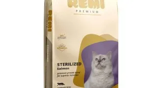 REMI PREMIUM Sterilized, Somon, hrana uscata pisici sterilizate, 8kg