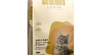 REMI PREMIUM Deli, Pui si Somon, hrana uscata pisici, 8kg