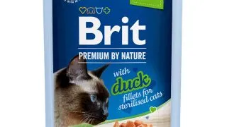 BRIT Premium by Nature Delicate Sterilised File, Rata, plic hrana umeda pisici sterilizate, (in sos), 85g