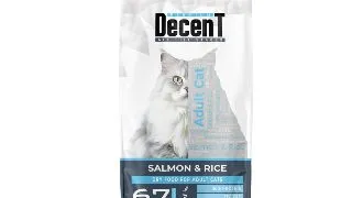 DECENT Sensitive Skin, Somon si Orez, hrana uscata pisici, piele & blana, 15kg