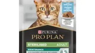 PURINA Pro Plan Sterilised Maintenance, Cod, plic hrana umeda pisici sterilizate, (pate), bax, 75g x 10buc