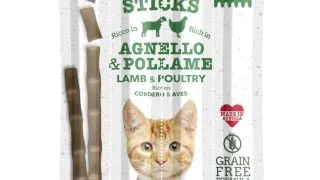 GIMCAT Sticks, Miel si Pasare, punguta recompense fara cereale pisici, 20g