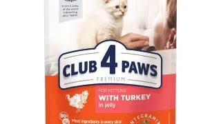 CLUB 4 PAWS, Curcan, plic hrana umeda pisici, (in aspic), 85g