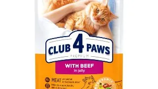 CLUB 4 PAWS, Vita, plic hrana umeda pisici, (in aspic), 85g