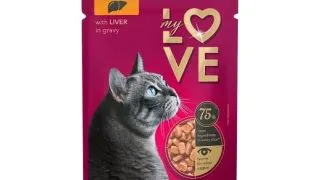 MY LOVE, Ficat, plic hrana umeda pisici, (in sos), 85g