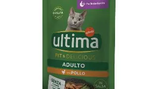 ULTIMA Fit & Delicious Sterilised, Pui, plic hrana umeda pisici sterilizate, (in sos), 85g