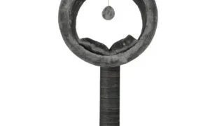 SHAW Bordo, ansamblu de joaca pisici, 1 etaj, MDF si plus, elemente de zgariat, elemente atarnate, gri, 42x42x90cm