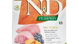 FARMINA N&amp;D Pumpkin Hrana pentru pisici adulte sterilizate sau castrate, cu miel si afine - 1,5 kg