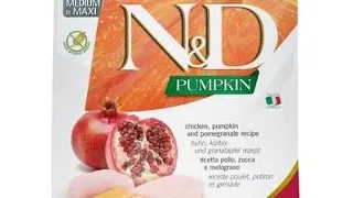 N&amp;D Pumpkin Chicken &amp; Pomegranate Adult Medium &amp; Maxi 2.5 kg hrana caini adulti talie medie/mare, pui si rodie