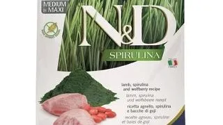 FARMINA N&amp;D Spirulina Puppy Medium&amp;Maxi Lamb &amp; Wolfberry 2 kg Hrana catei de talie medie si mare, cu miel si spirulina