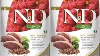 FARMINA N&amp;D Quinoa Neutere Adult Mini duck, broccoli &amp; asparagus 2 x 7 kg hrana caini sterilizati/castrati talie mica