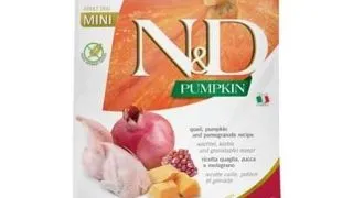 FARMINA N&amp;D Pumpkin Dog Adult mini Quail, pumpkin, pomegranate 2 kg Mancare uscata caini talue mica, cu prepelita, dovleac si rodie