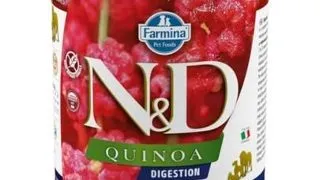 FARMINA N&amp;D Quinoa Digestion Dog 285 g Conserva pentru caine cu afectiuni digestive, cu miel