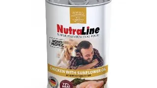Nutraline Dog Conserva Adult Monoprotein Pui Ulei de Floarea-Soarelui 800 g