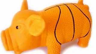 Jucarie Caine Pet Expert Orange Piggy NTD6089