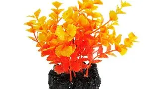Resun Planta Plastic Cabomba Orange 10 cm