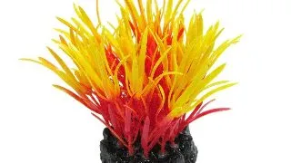 Resun Planta Plastic Sea Grass Red/Yellow 10 cm