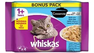 Whiskas Plic Casserole Selectii Peste 4 X 85 g