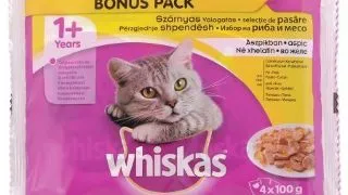 Whiskas Plic Adult Selectii Pasare 4 X 100 g