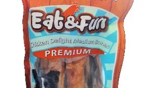 Eat&amp;Fun Recompense Caini Chicken Delights Medium Bones 160 g