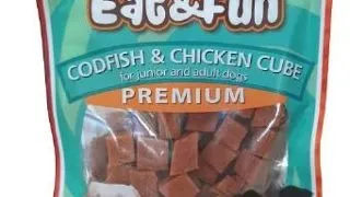 Eat&amp;Fun Recompense Caini Pui Si Cod Sandwich 100 g