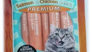 Eat&amp;Fun Recompense Pisica Sos Salmon &amp; Chicken 70 G / 5 Buc
