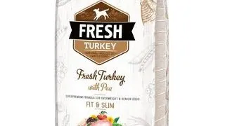 BRIT Fresh Light Fit&amp;Slim Hrana uscata caini adulti, cu mazare si curcan 2,5 kg
