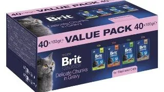 Brit Cat Value Pack Sterilised, 40x100 grame