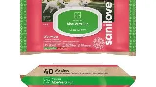 Sanilove Servetele Caini & Pisici Aloe Vera Fun, 40 bucati