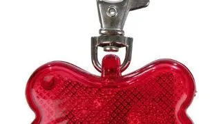 TRIXIE FLASHER/ADRESIER FORMA DE OS 4 5X3CM ROSU