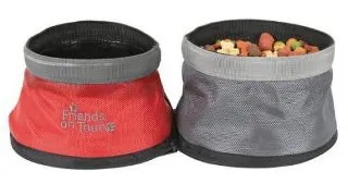 Trixie Hranitor Dublu Pt.Calatorie 1.1L/1.4L Rosu/Gri