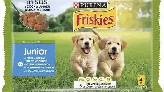 Friskies Dog Junior Plic Pui&Morcov 4X100 g