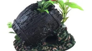Resun Decor Acvariu Butoi Cu Plante PO-017